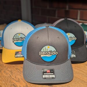 perdido logo 112 trucker hat